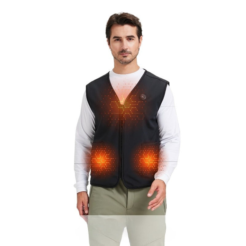 WarmVest Series – Rechargeable Heated Outdoor Vest for Men