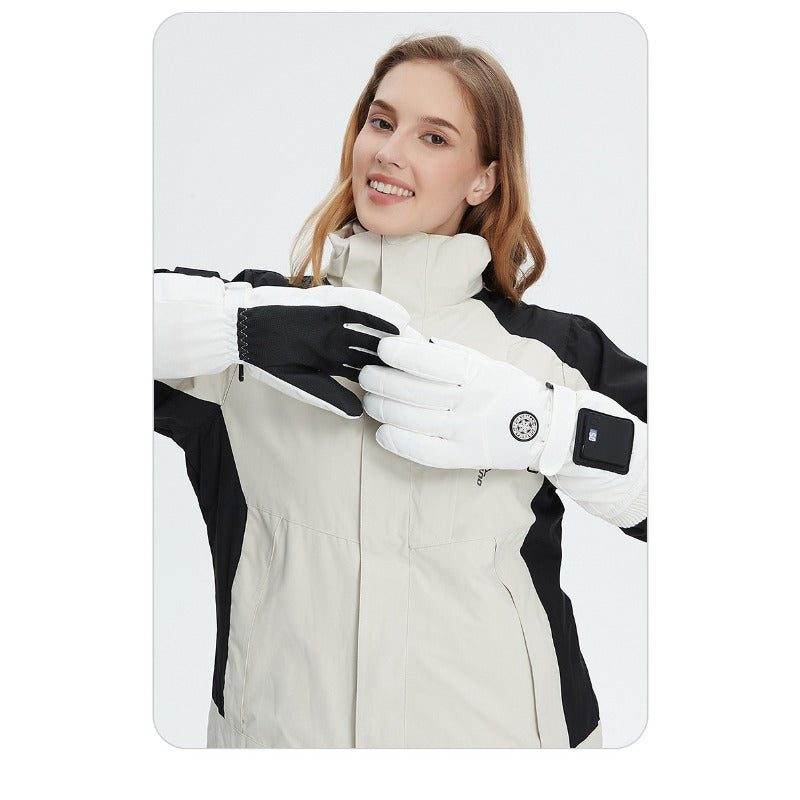 Rechargeable Heated Gloves – Winter Outdoor Smart Thermal Gloves for Skiing