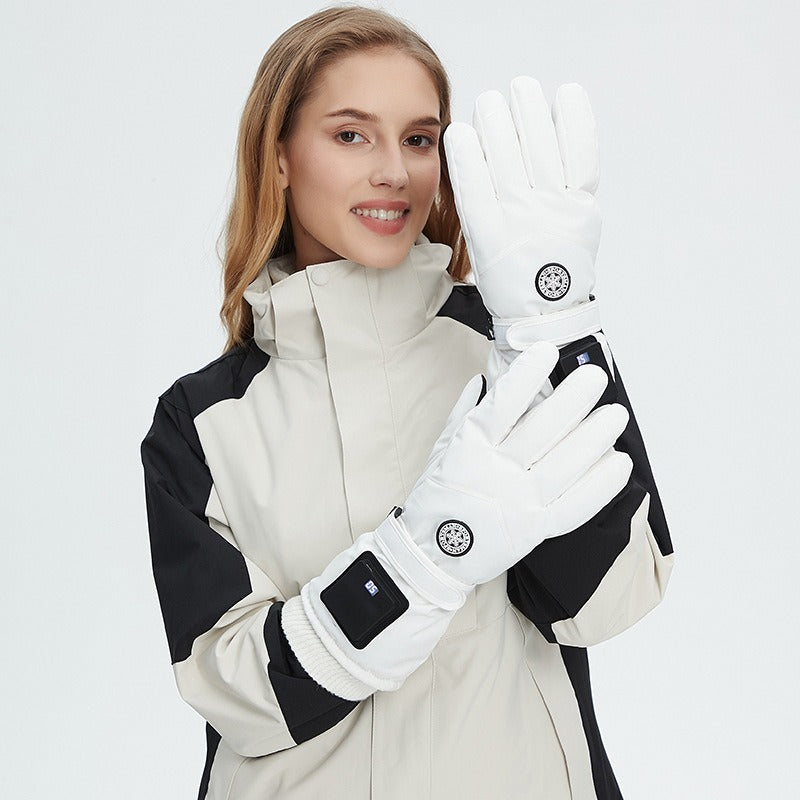 Rechargeable Heated Gloves – Winter Outdoor Smart Thermal Gloves for Skiing