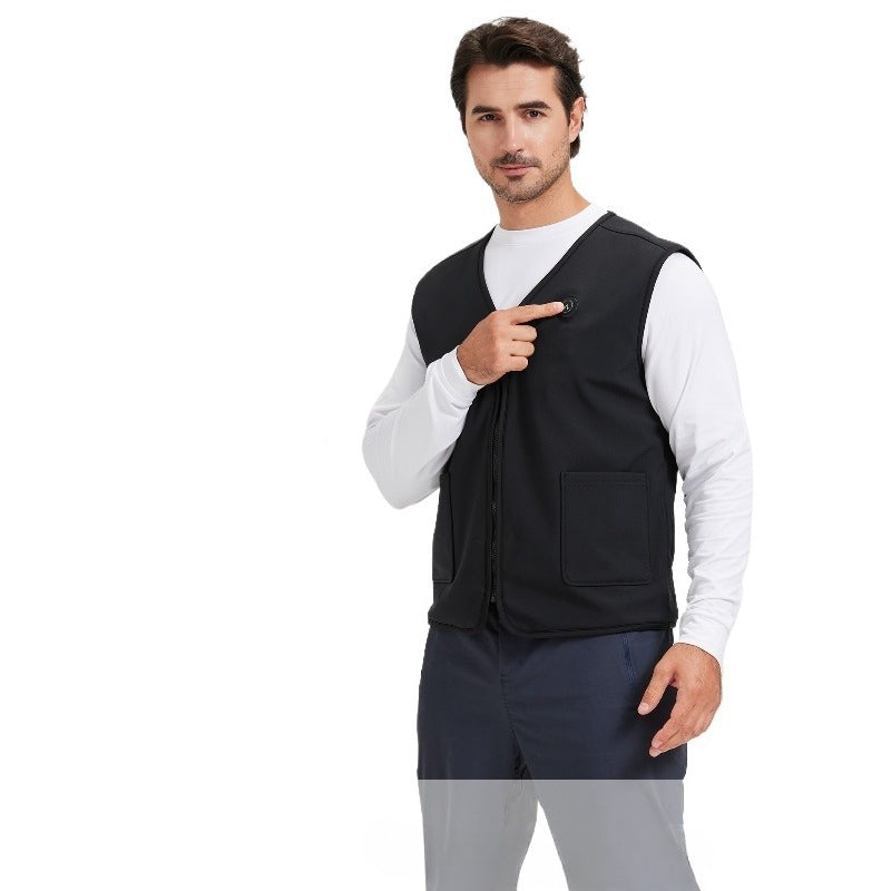WarmVest Series – Rechargeable Heated Outdoor Vest for Men