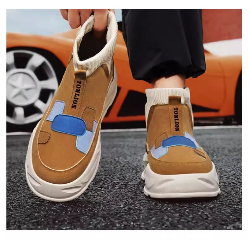 WarmStep Men’s Plush-Lined Snow Boots – Thick-Soled Winter Casual Shoes