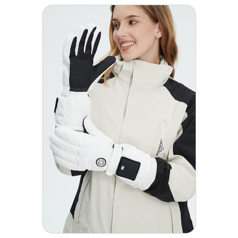 Rechargeable Heated Gloves – Winter Outdoor Smart Thermal Gloves for Skiing