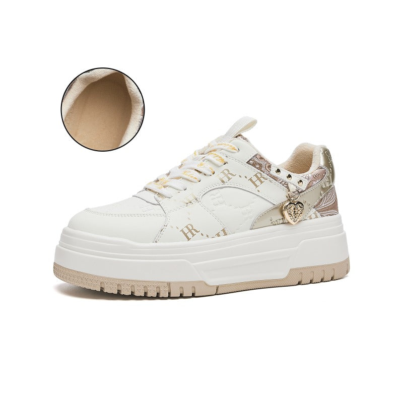 UrbanEmbroider Casual Sneakers – Chunky Thick-Soled Women’s Shoes