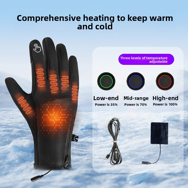 Rechargeable Heated Gloves for Men & Women – Winter Outdoor Thermal Gloves