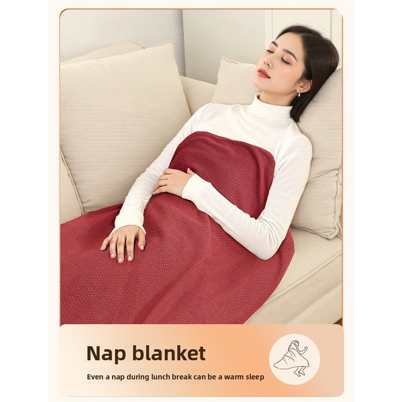 WarmEase Heated Shoulder Blanket – Soft Cozy Warming Throw for Office & Home Use