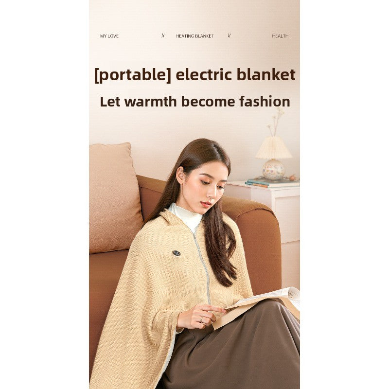 WarmEase Heated Shoulder Blanket – Soft Cozy Warming Throw for Office & Home Use