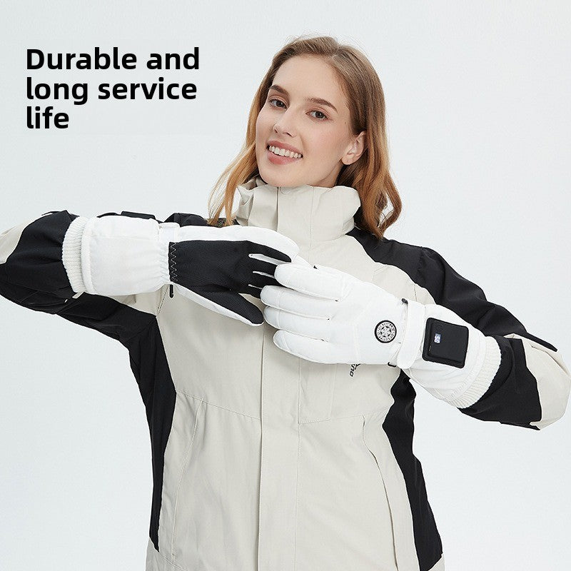 Rechargeable Heated Gloves – Winter Outdoor Smart Thermal Gloves for Skiing