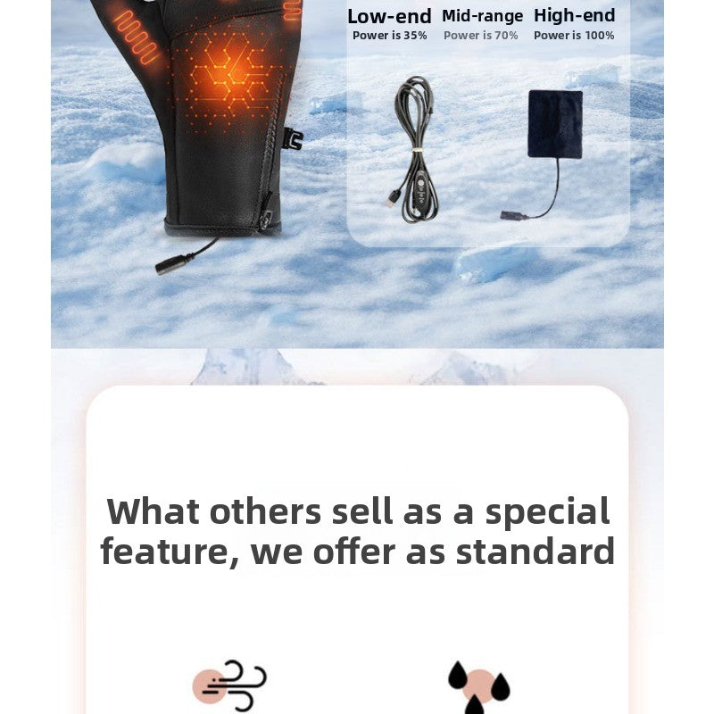 Rechargeable Heated Gloves for Men & Women – Winter Outdoor Thermal Gloves