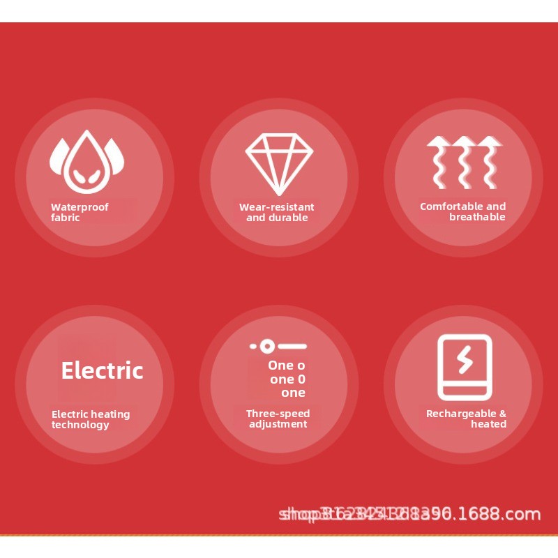 Rechargeable Heated Gloves with Touchscreen – 5V Thickened Thermal Ski Gloves for Winter Riding