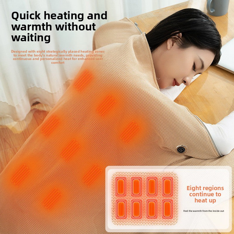 WarmEase Heated Shoulder Blanket – Soft Cozy Warming Throw for Office & Home Use