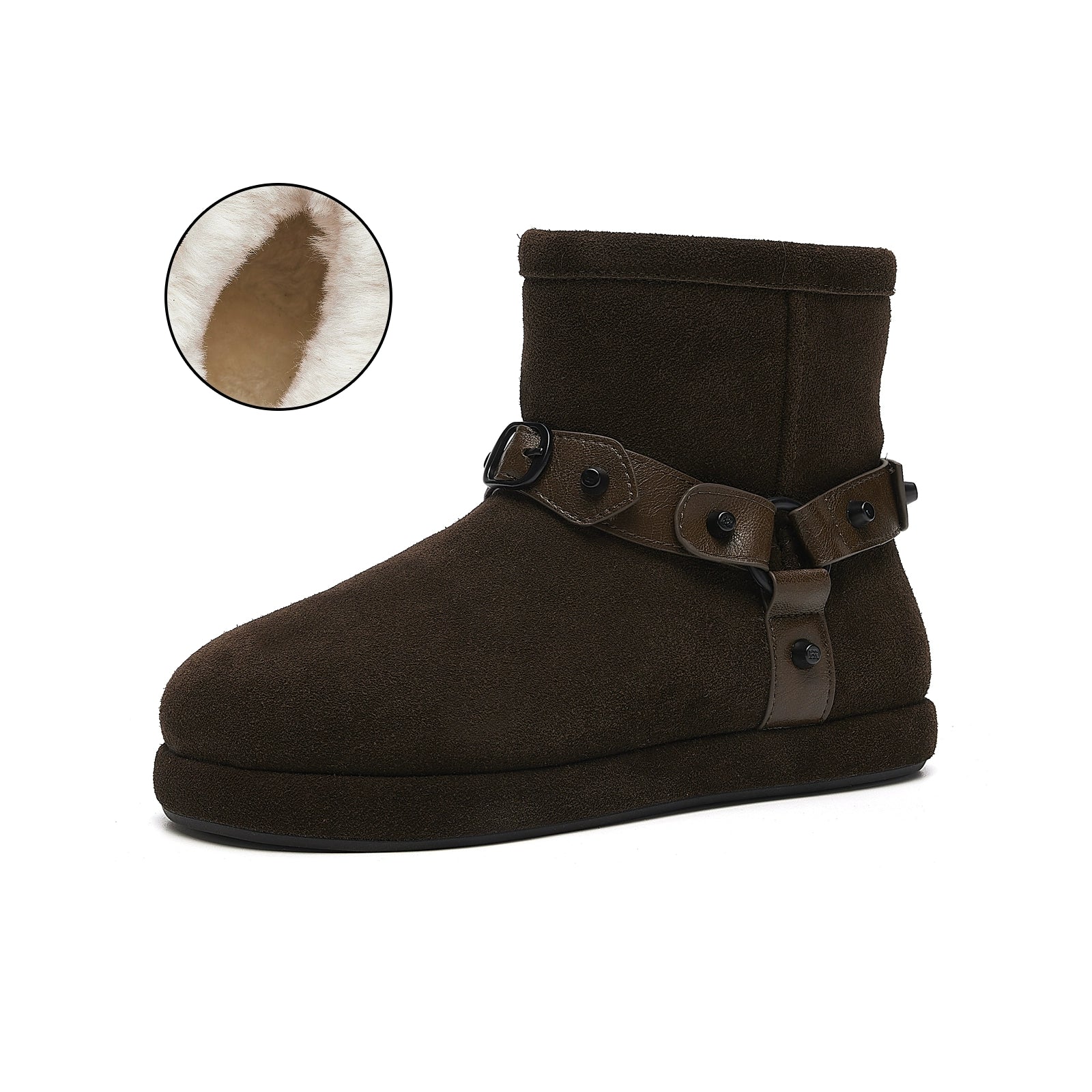 CozyStep Flat Winter Boots – Plush-Lined Short Snow Boots for Women