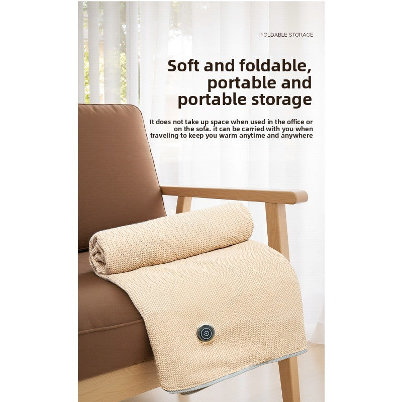 WarmEase Heated Shoulder Blanket – Soft Cozy Warming Throw for Office & Home Use