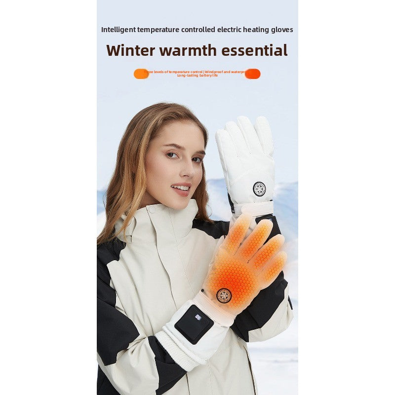 Rechargeable Heated Gloves – Winter Outdoor Smart Thermal Gloves for Skiing