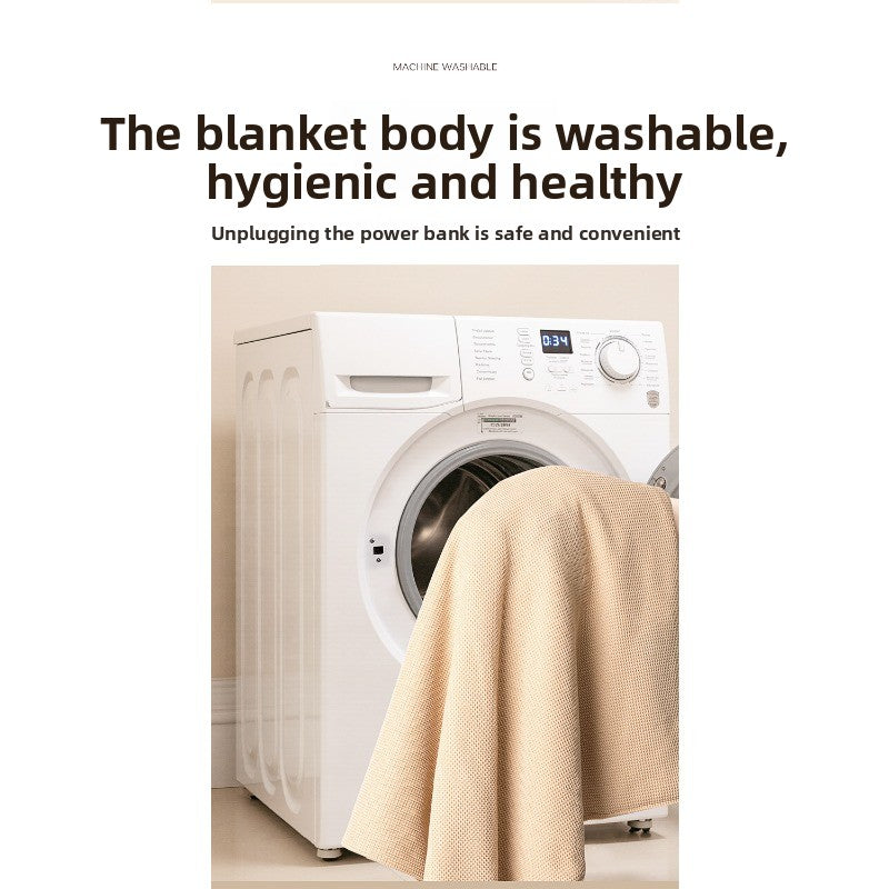 WarmEase Heated Shoulder Blanket – Soft Cozy Warming Throw for Office & Home Use