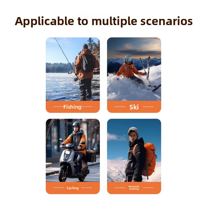 Rechargeable Heated Gloves – Winter Outdoor Smart Thermal Gloves for Skiing