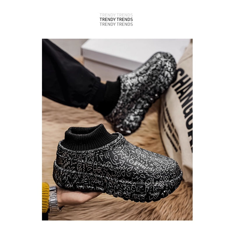 ArcticGuard Men’s Winter Snow Boots – Warm Plush Lined Non-Slip Waterproof Shoes