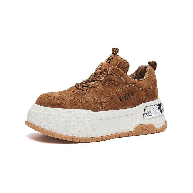 TrendLift Platform Sneakers – Suede Chunky Casual Shoes for Women