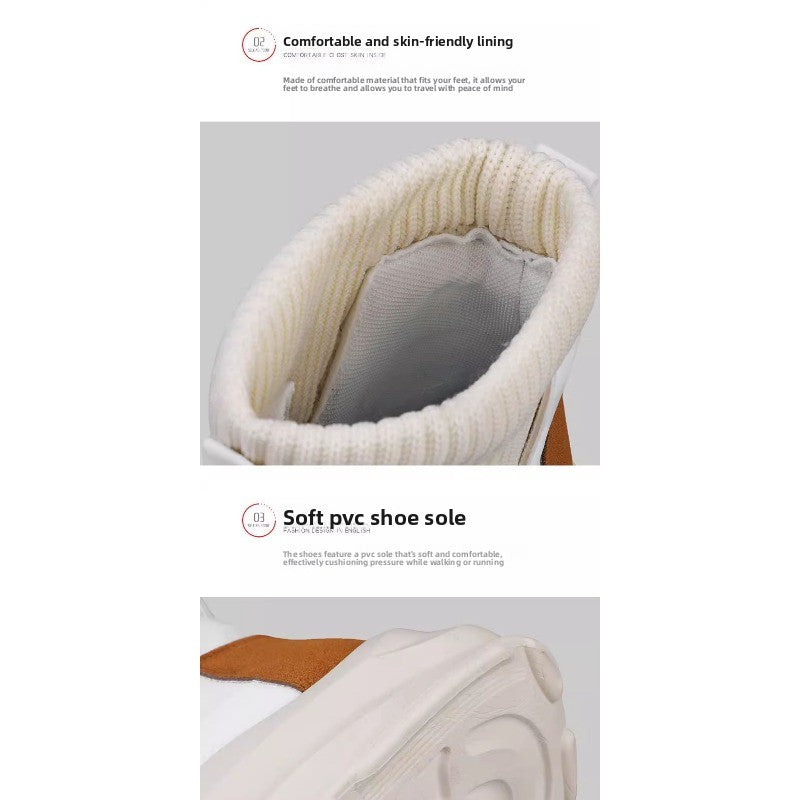 WarmStep Men’s Plush-Lined Snow Boots – Thick-Soled Winter Casual Shoes