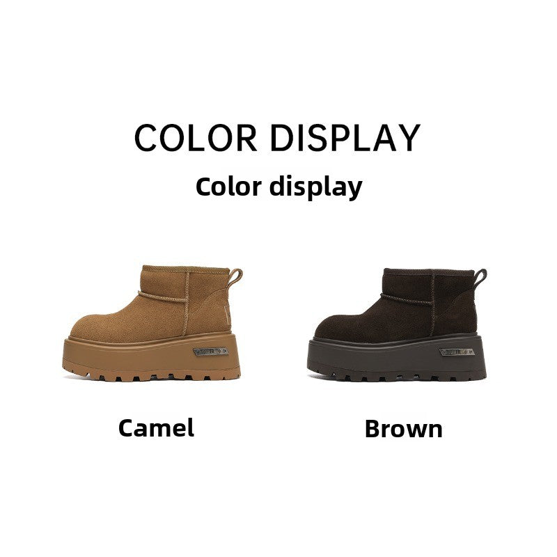 CozyStep Thick-Soled Winter Boots – Plush-Lined Non-Slip Women’s Snow Boots