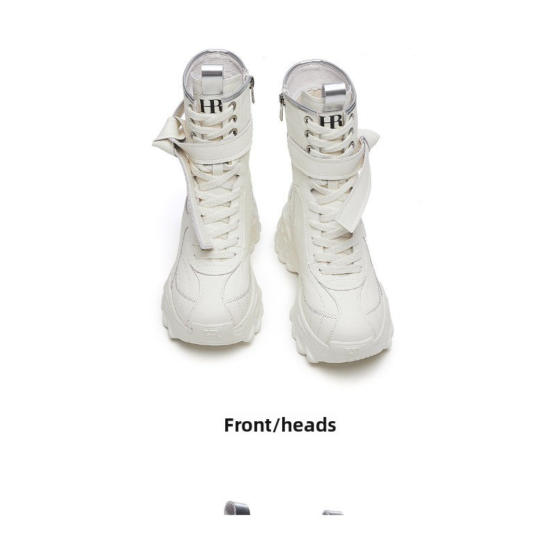 UrbanEdge Combat Boots – Chunky Platform Mid-Calf Boots for Women