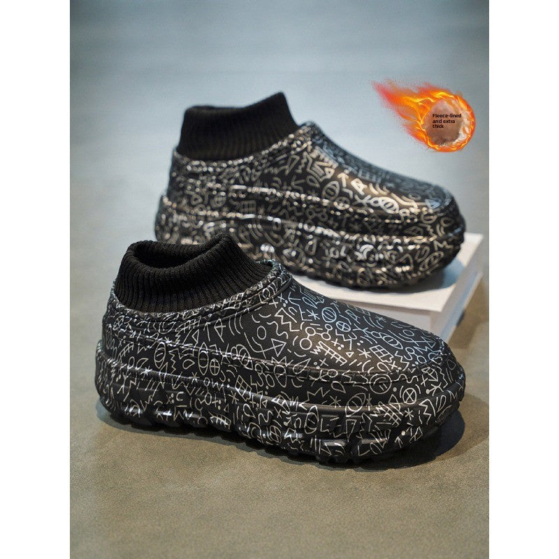 ArcticGuard Men’s Winter Snow Boots – Warm Plush Lined Non-Slip Waterproof Shoes