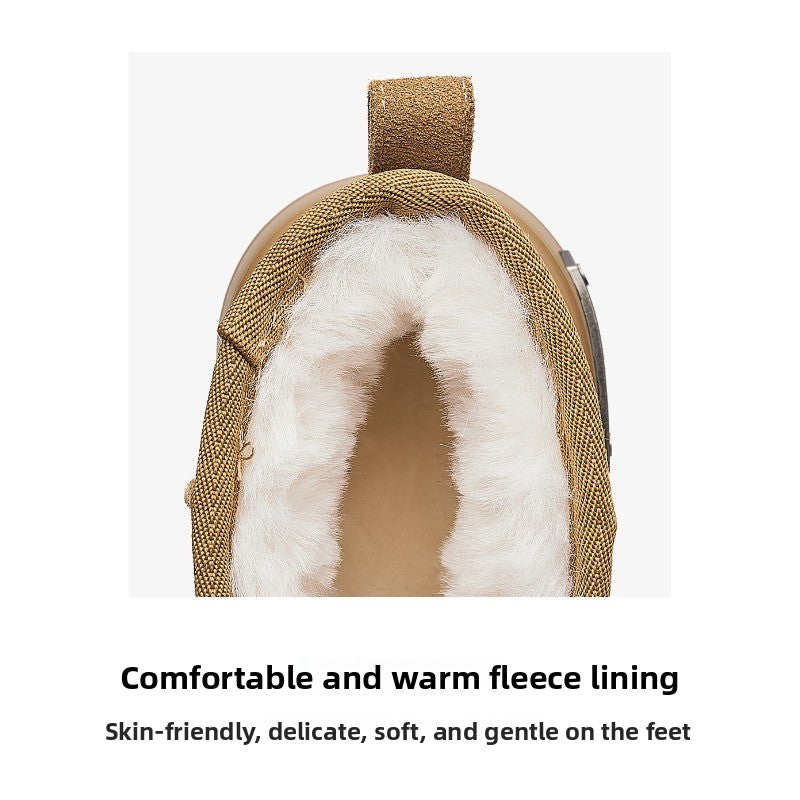 CozyStep Thick-Soled Winter Boots – Plush-Lined Non-Slip Women’s Snow Boots