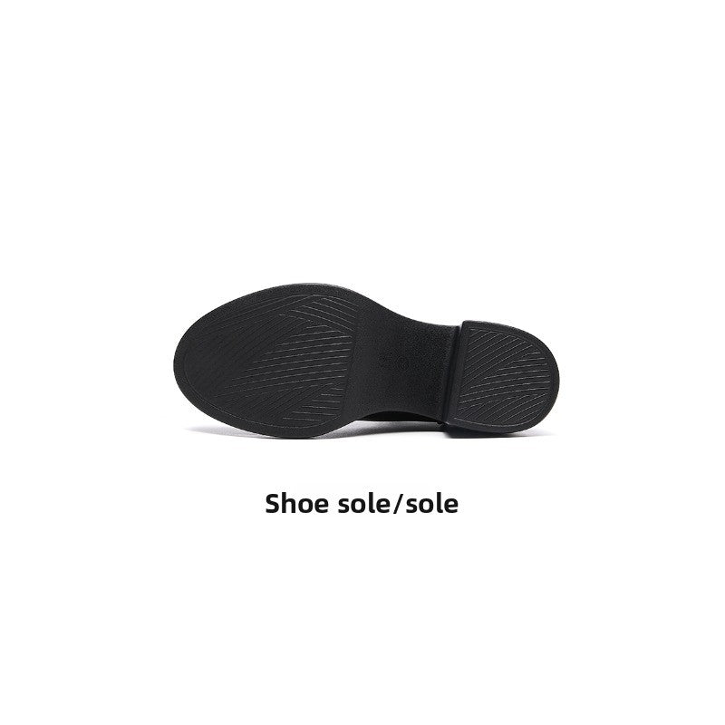 UrbanElegance Ankle Boots – Chunky Heel Square Toe Women’s Short Boots