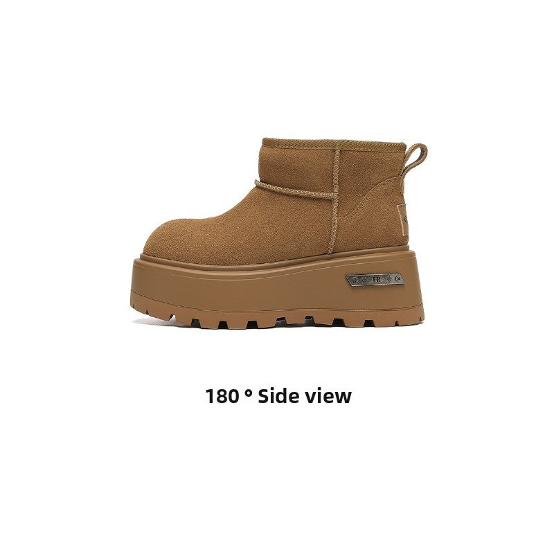 CozyStep Thick-Soled Winter Boots – Plush-Lined Non-Slip Women’s Snow Boots