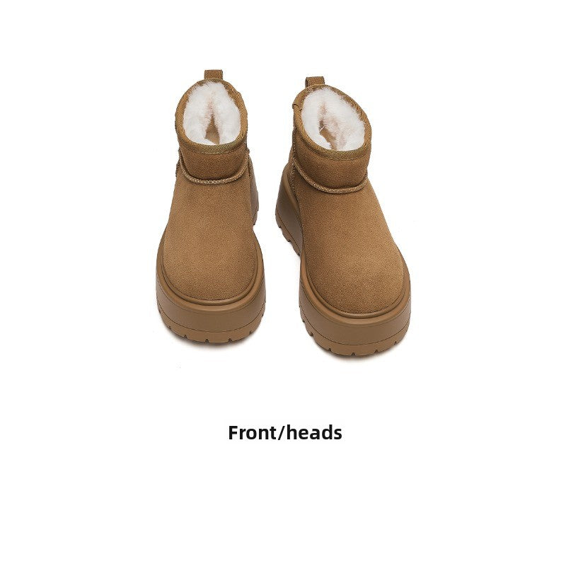 CozyStep Thick-Soled Winter Boots – Plush-Lined Non-Slip Women’s Snow Boots