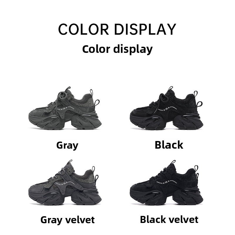 GlamStep Chunky Sneakers – Thick-Soled Fashion Sneakers for Women