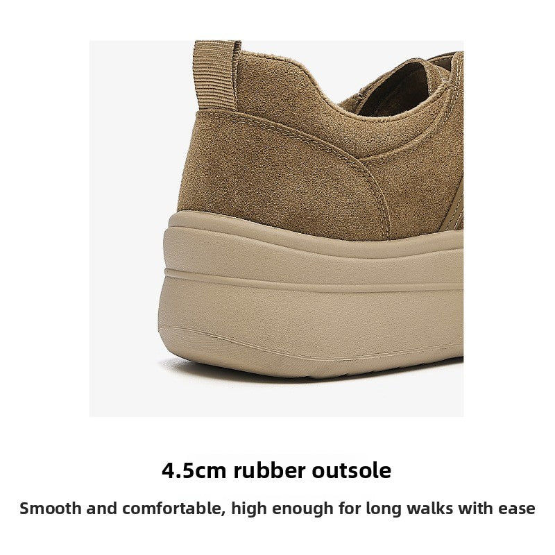 CozyStep Slip-On Platform Shoes – Thick-Soled Warm Sneakers for Women