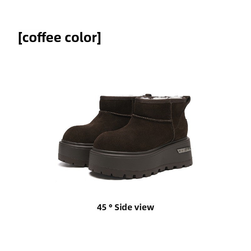 CozyStep Thick-Soled Winter Boots – Plush-Lined Non-Slip Women’s Snow Boots