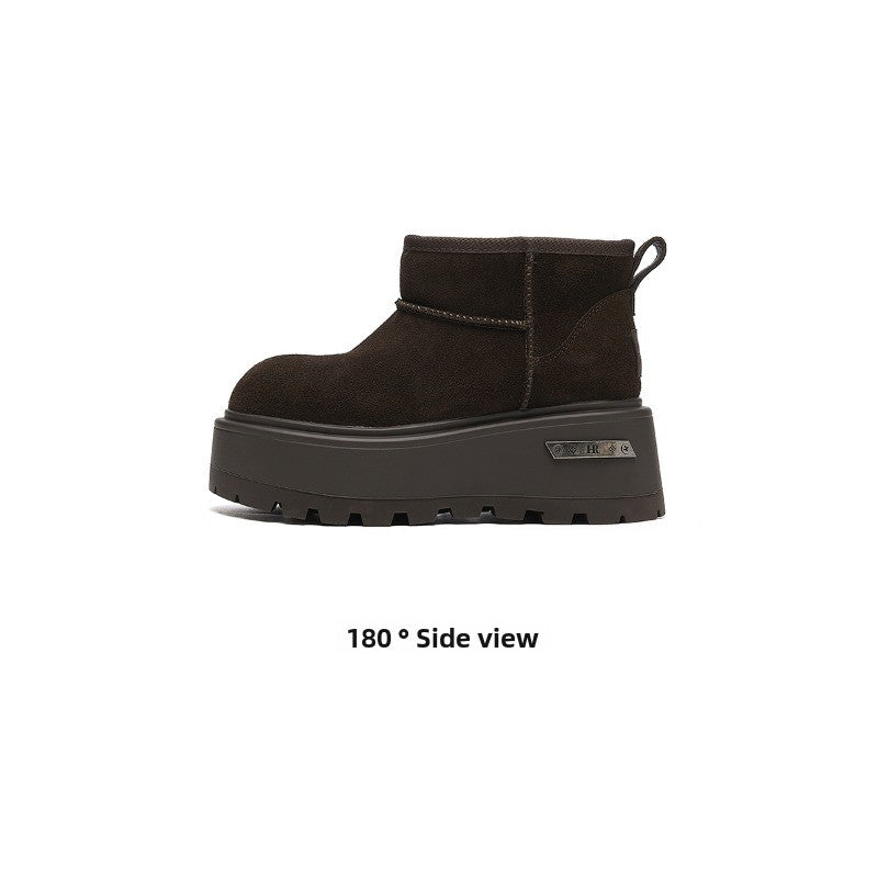 CozyStep Thick-Soled Winter Boots – Plush-Lined Non-Slip Women’s Snow Boots