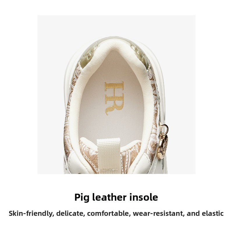 UrbanEmbroider Casual Sneakers – Chunky Thick-Soled Women’s Shoes