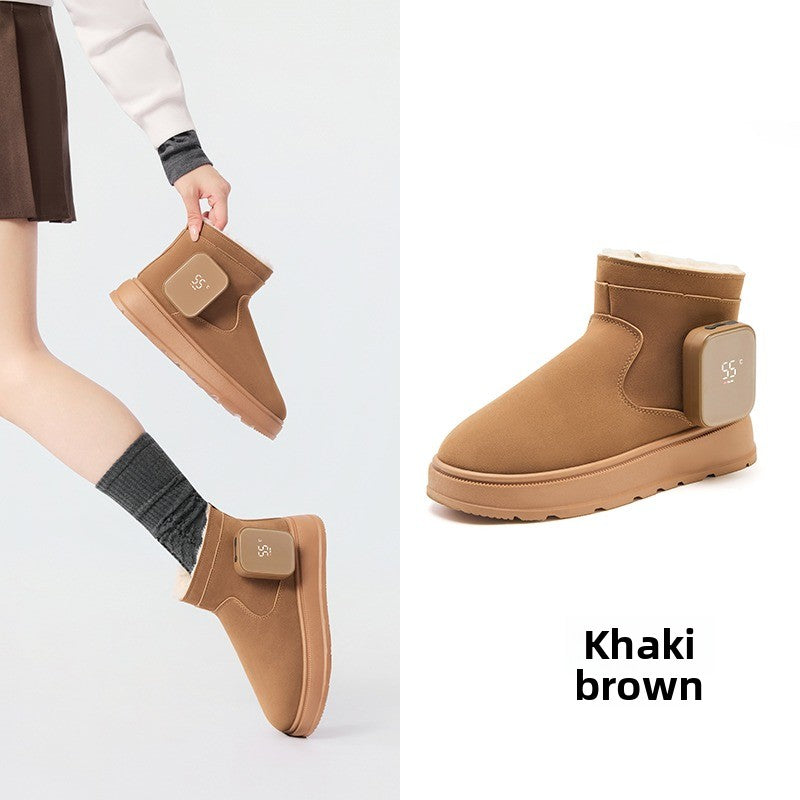 WarmCore Winter Heated Boots – Thick-Sole Non-Slip Insulated Snow Boots for Women & Men