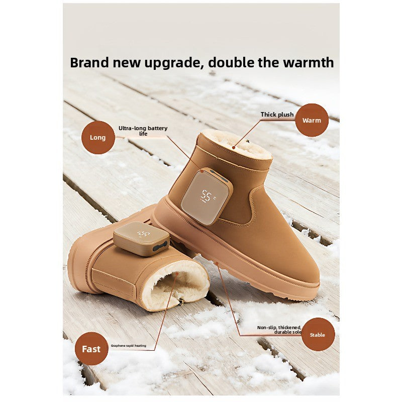 WarmCore Winter Heated Boots – Thick-Sole Non-Slip Insulated Snow Boots for Women & Men