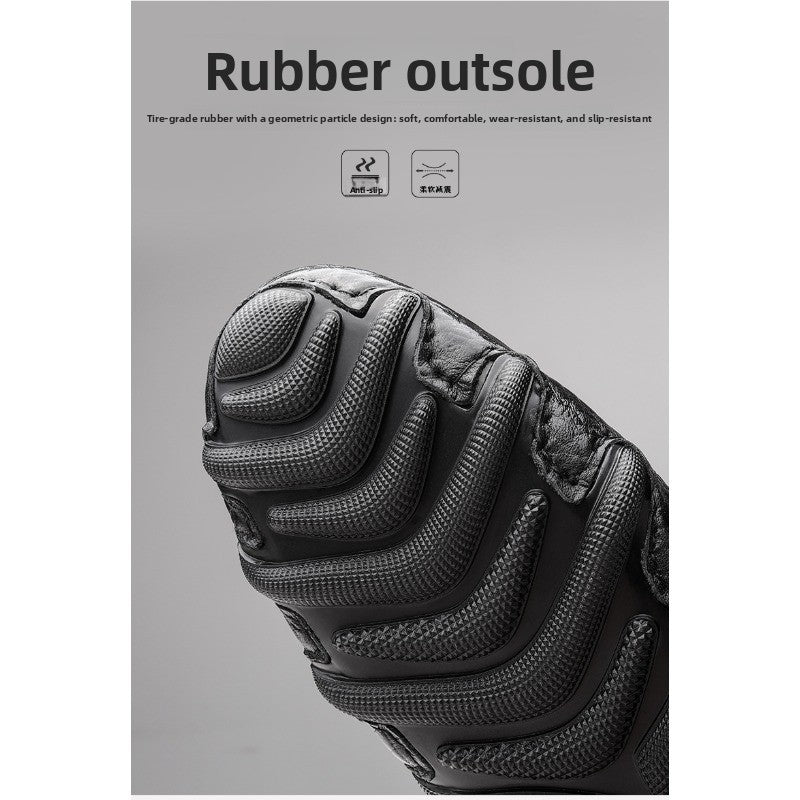 ClassicCroc Men’s Leather Loafers – Premium Genuine Leather Business Shoes